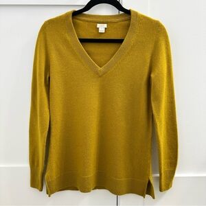 J. Crew Golden V-Neck Sweater